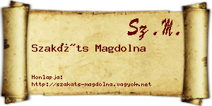 Szakáts Magdolna névjegykártya